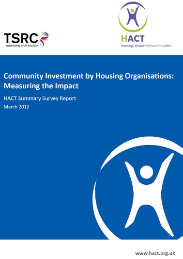 Community Investment by Housing Organisations: Measuring the Impact