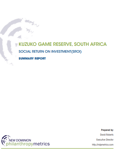 Kuzuko Game Reserve SROI Summary