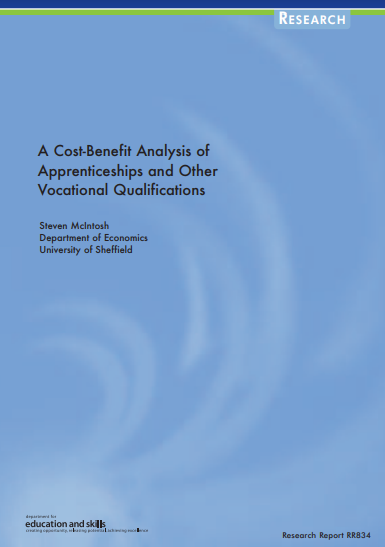 A Cost-Benefit Analysis of Apprenticeships and Other Vocational Qualifications