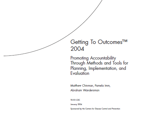 Getting To Outcomes