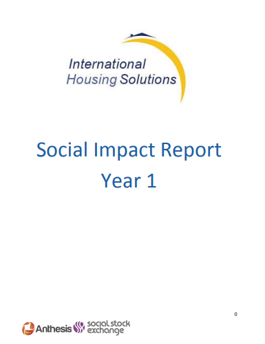 International Housing Solutions Social Impact Report Year 1