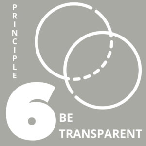 Be transparent