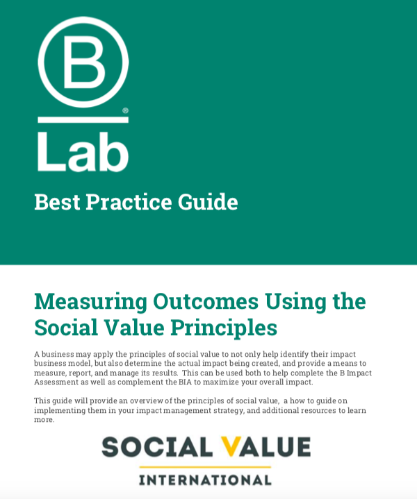 B Lab Best Practice Guide - Social Value UK