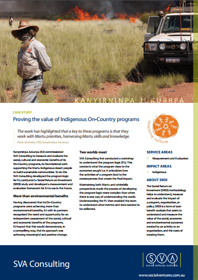 Kanyirninpa Jukurrpa Case Study: Proving the value of Indigenous On-Country programs