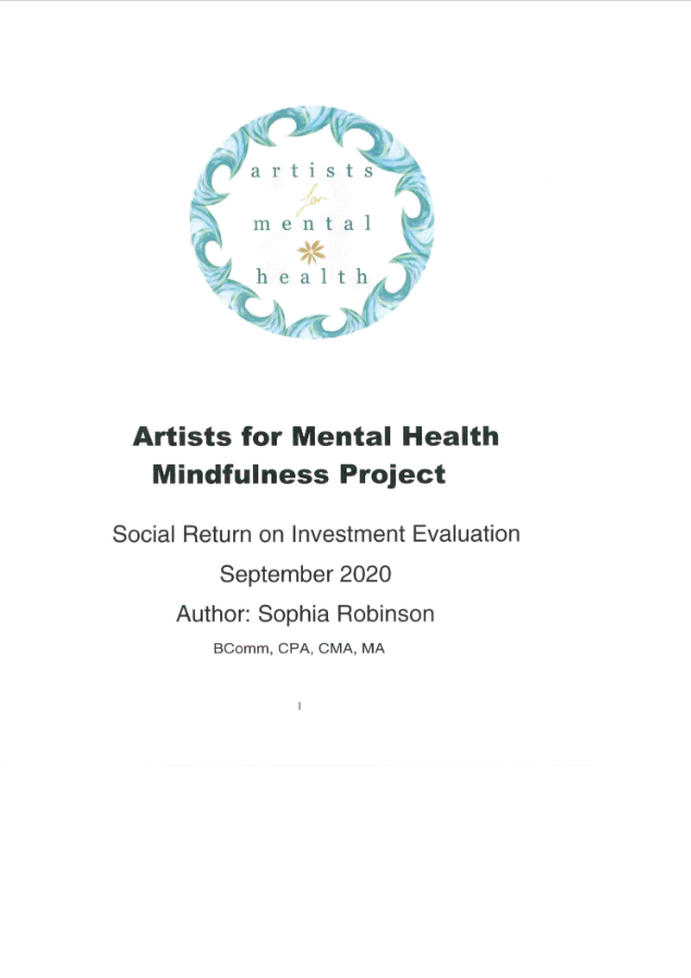 Artists for Mental Health Mindfulness Project Social Return on Investment Evaluation