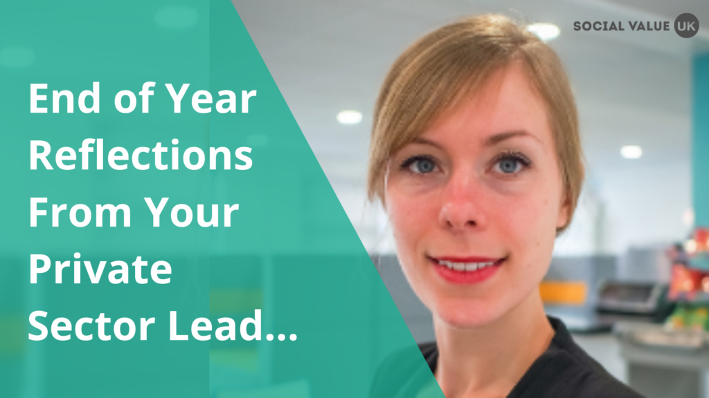 End of the year reflections from your Private Sector Lead…