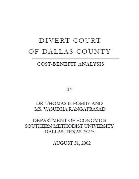 DIVERT Court of Dallas County: Cost-Benefit Analysis