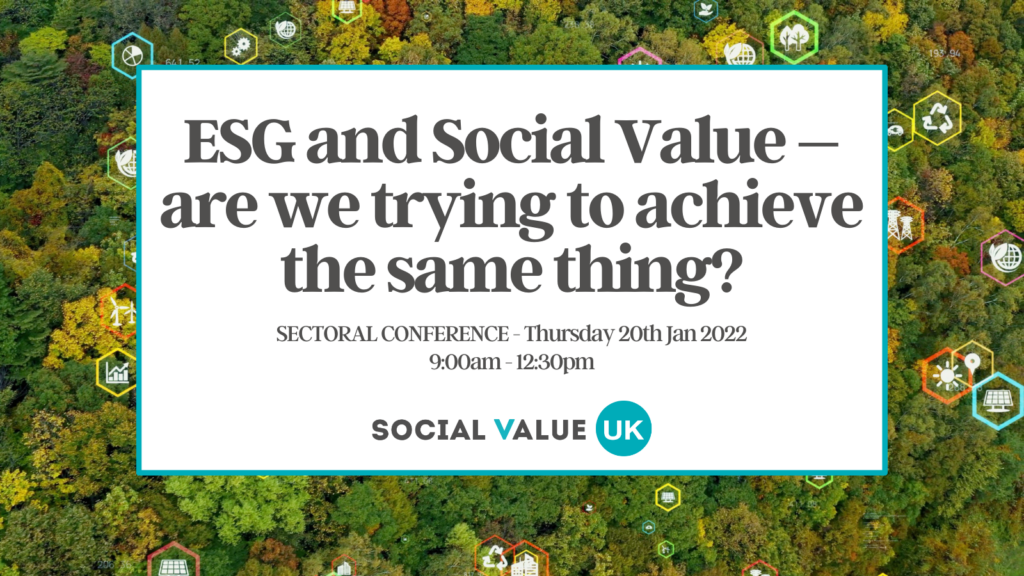 January Sectoral Conference on ESG and Social Value