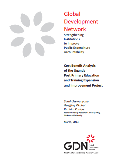 Cost Benefit Analysis of the Uganda Post Primary Education and Training Expansion and Improvement Project