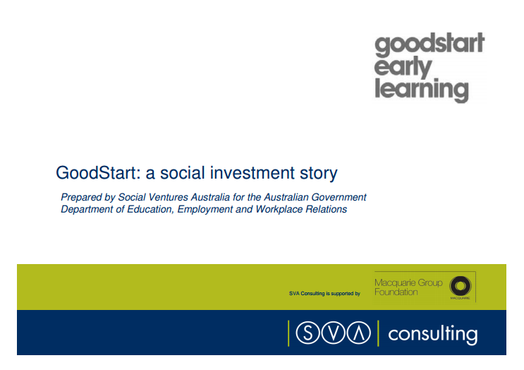 GoodStart: a social investment story