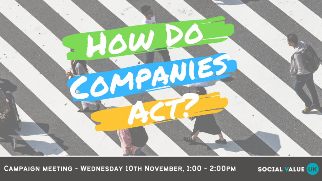 JOIN US – How Do Companies Act Stakeholder Meeting