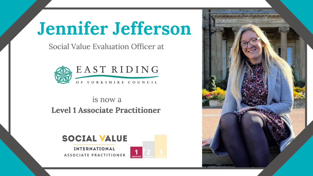 Jennifer Jefferson now a Level 1 Associate Practitioner