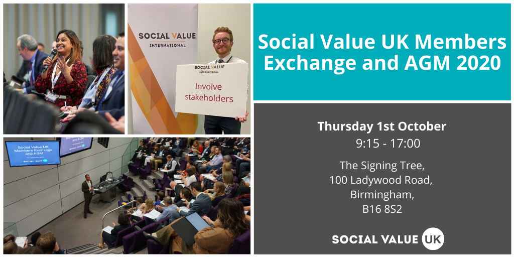 Social Value UK Members Exchange and AGM Postponed