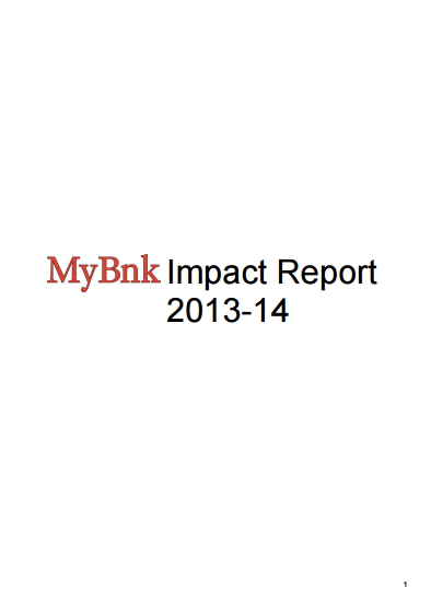 MyBnk Impact Report 2013-14