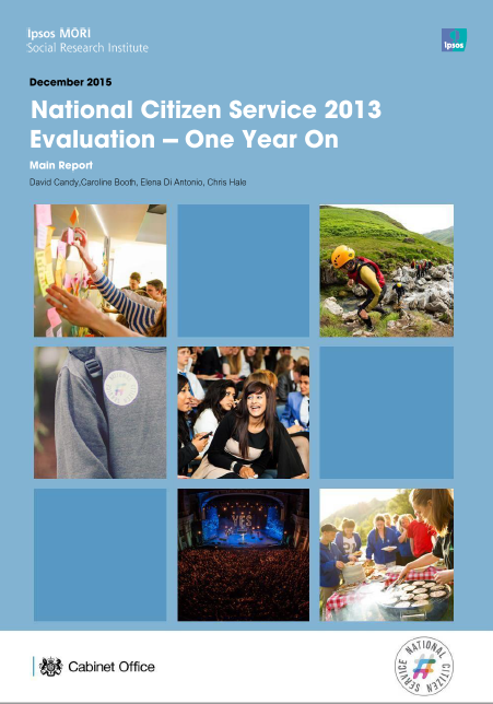 National Citizen Service 2013 Evaluation – One Year On