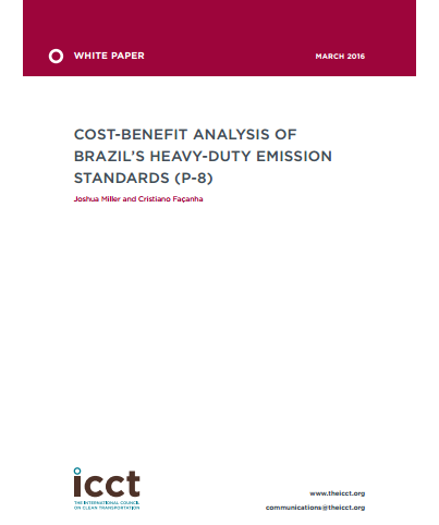 Cost-Benefit Analysis of Brazil’s Heavy-Duty Emission Standards (P-8)