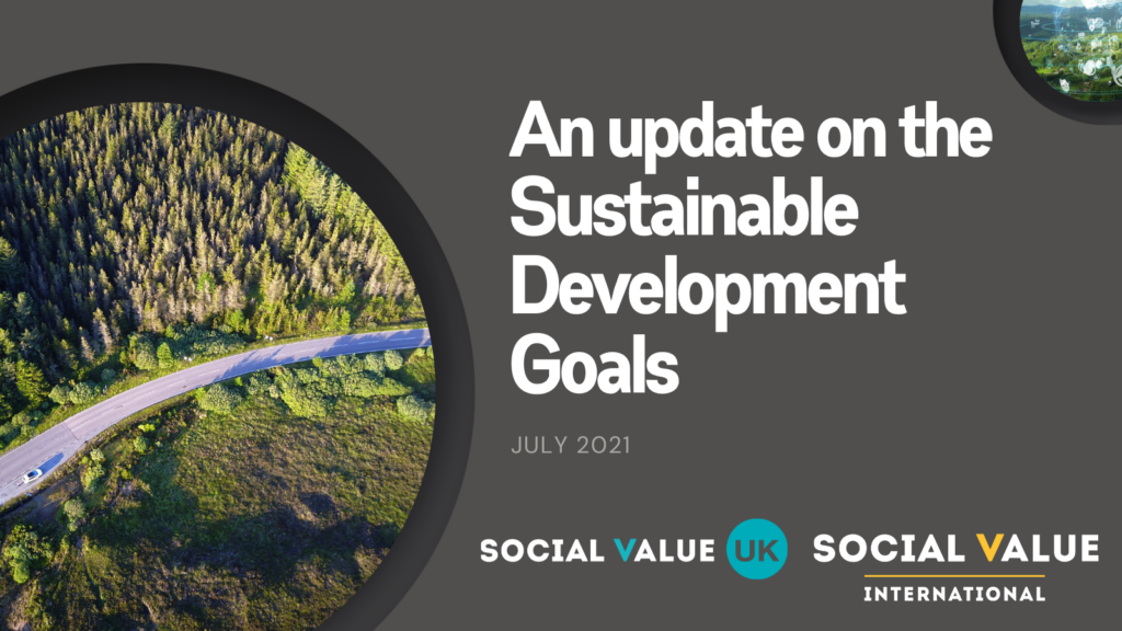 An update on the Sustainable Development Goals