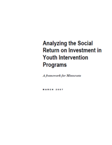 SROI YOUTH INTERVENTION PROGRAM FINAL
