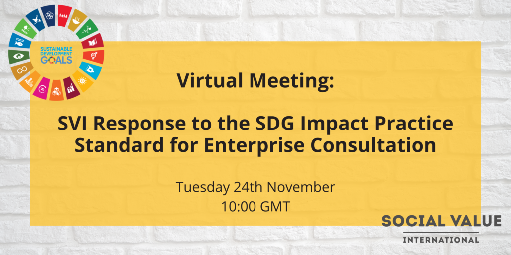 SVI Response to SDG Impact Practice Standard for Enterprises