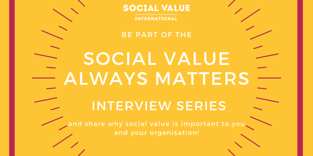 Social Value Always Matters Interview Series Launched