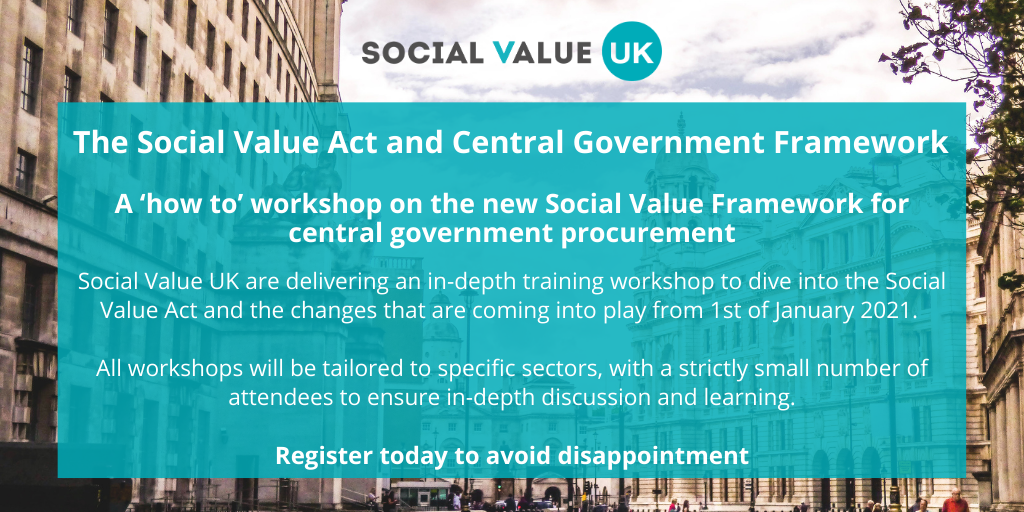 Announcing ‘A ‘how to’ guide to the new Social Value Framework for central government procurement’