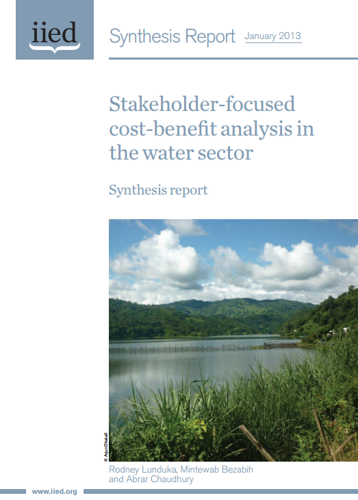 Stakeholder-focused cost-benefit analysis in the water sector