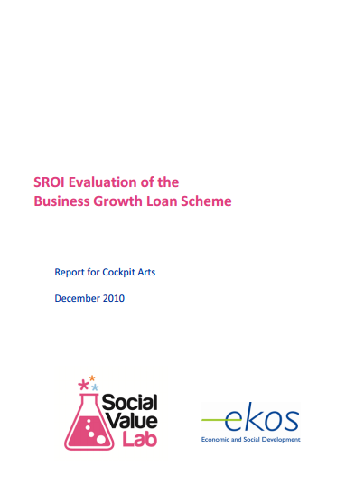Cockpit Arts SROI Evaluation of the Business Growth Loan Scheme