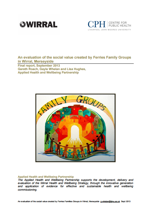 An evaluation of the social value created by Ferries Family Groups in Wirral, Merseyside
