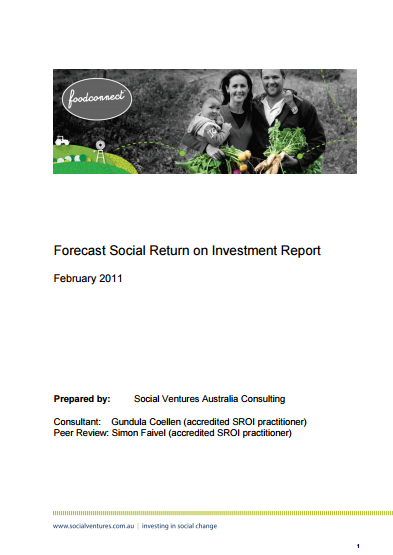 Food Connect Sydney Forecast SROI Report