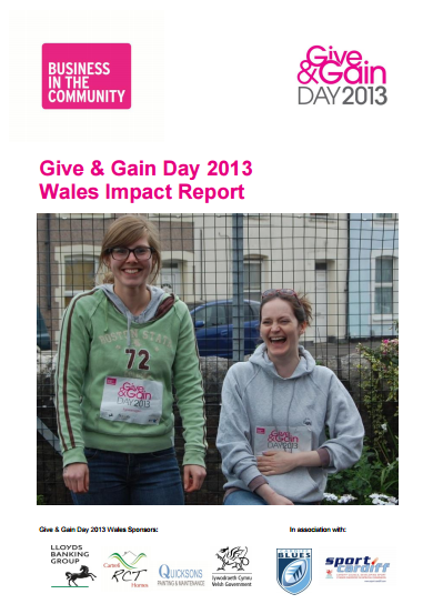 Give & Gain Day 2013 Wales Impact Report