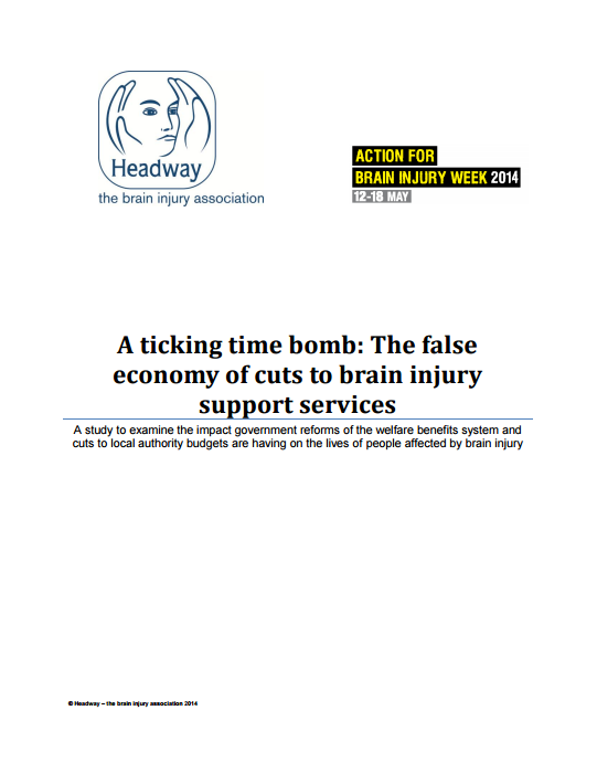 A ticking time bomb: The false economy of cuts to brain injury support services