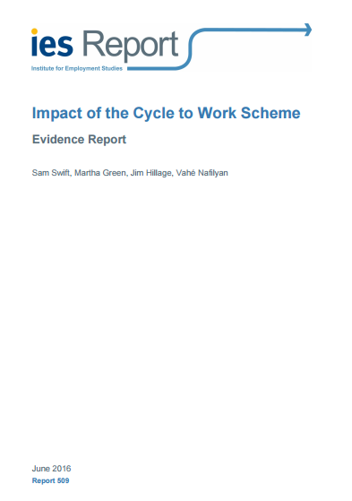 Impact of the Cycle to Work Scheme