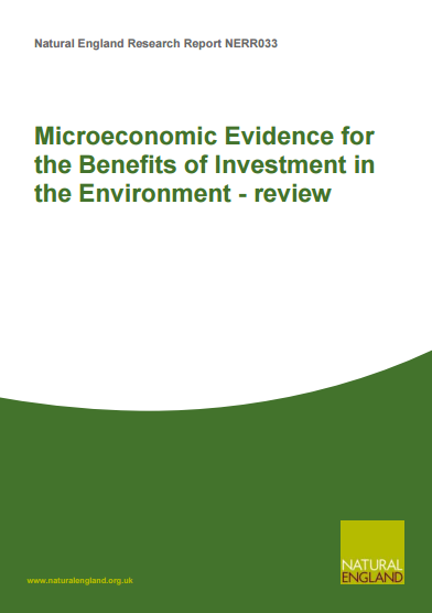 Microeconomic Evidence for the Benefits of Investment in the Environment