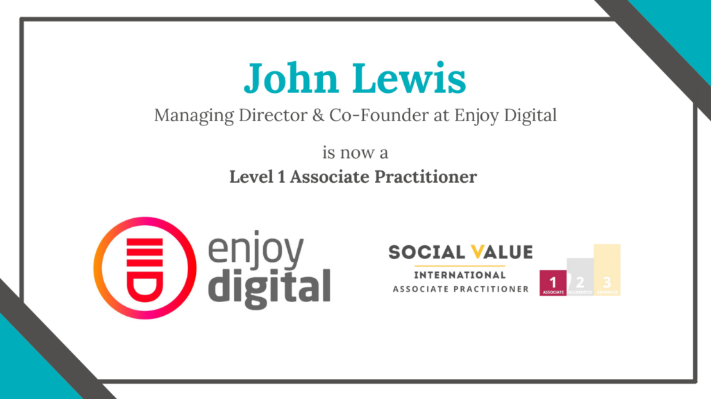 Announcing John Lewis as a Level One Associate Practitioner