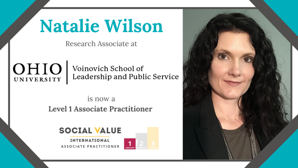 Congratulations Natalie Wilson- A New Level One Associate Practitioner!