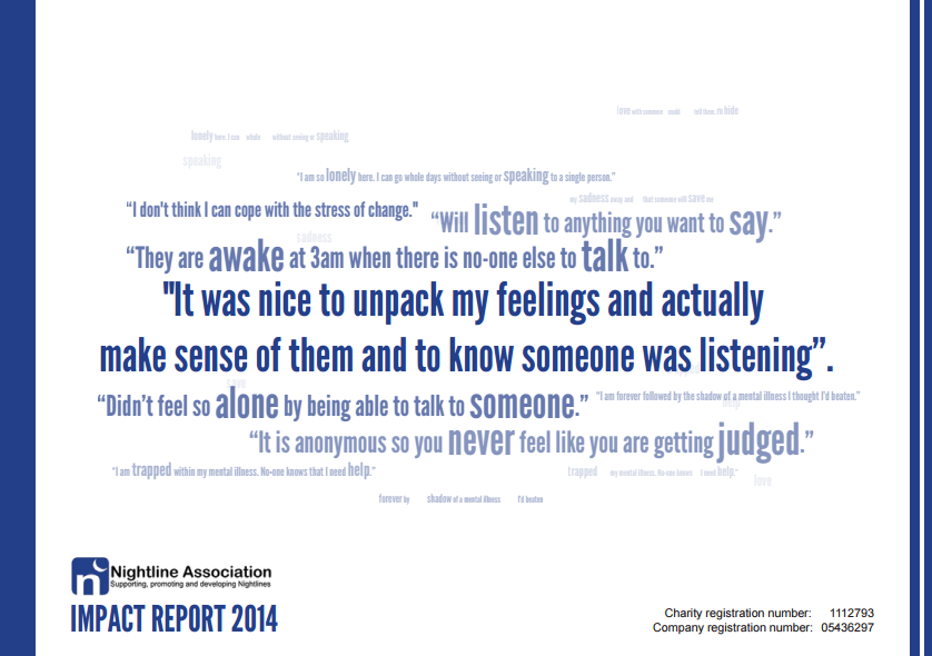 Nightline Association Impact Report 2014
