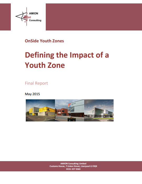OnSide Youth Zones; Defining the Impact of a Youth Zone