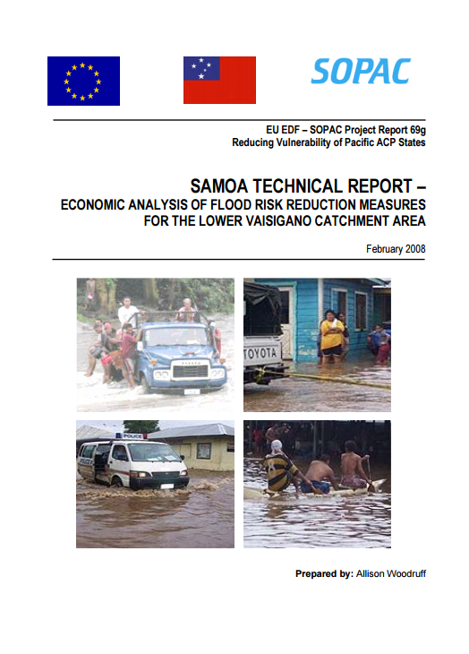 Samoa Technical Report – Economic Analysis of Flood Risk Reduction Measures for the Lower Vaisigano Catchment Area