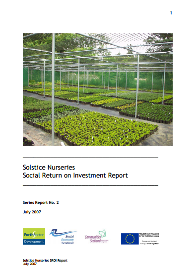 Solstice Nurseries Social Return on Investment Report