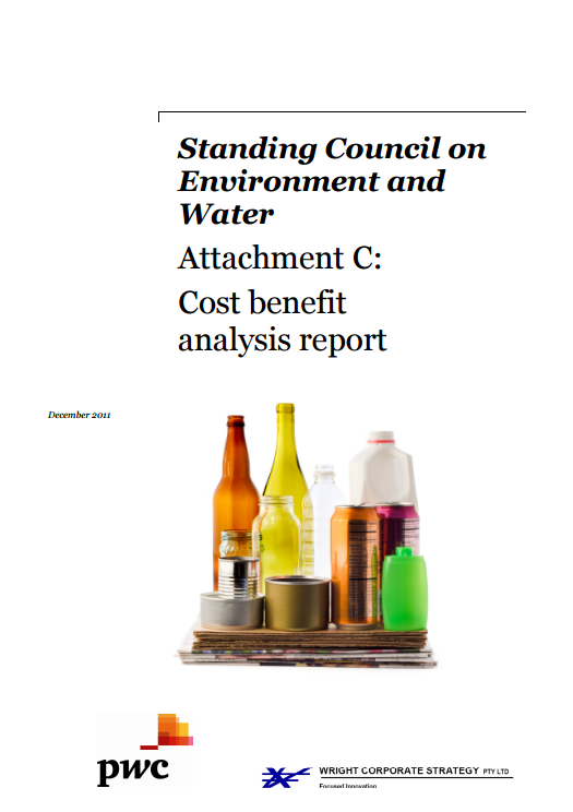 Standing Council on Environment and Water: Cost benefit analysis report