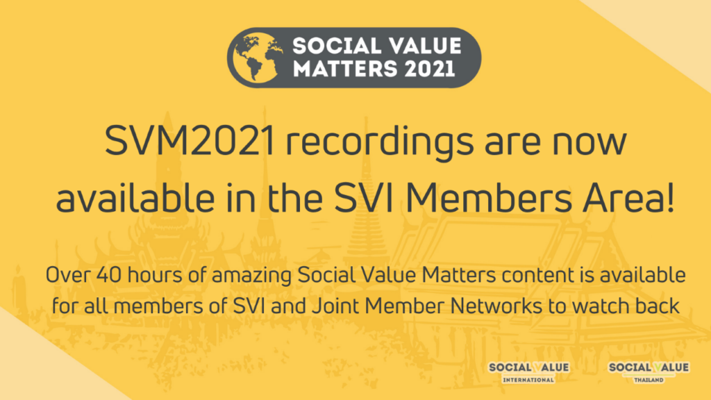 Catch up on #SocialValueMatters 2021