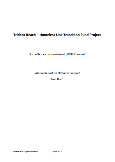 Trident Reach – Homeless Link Transition Fund Project