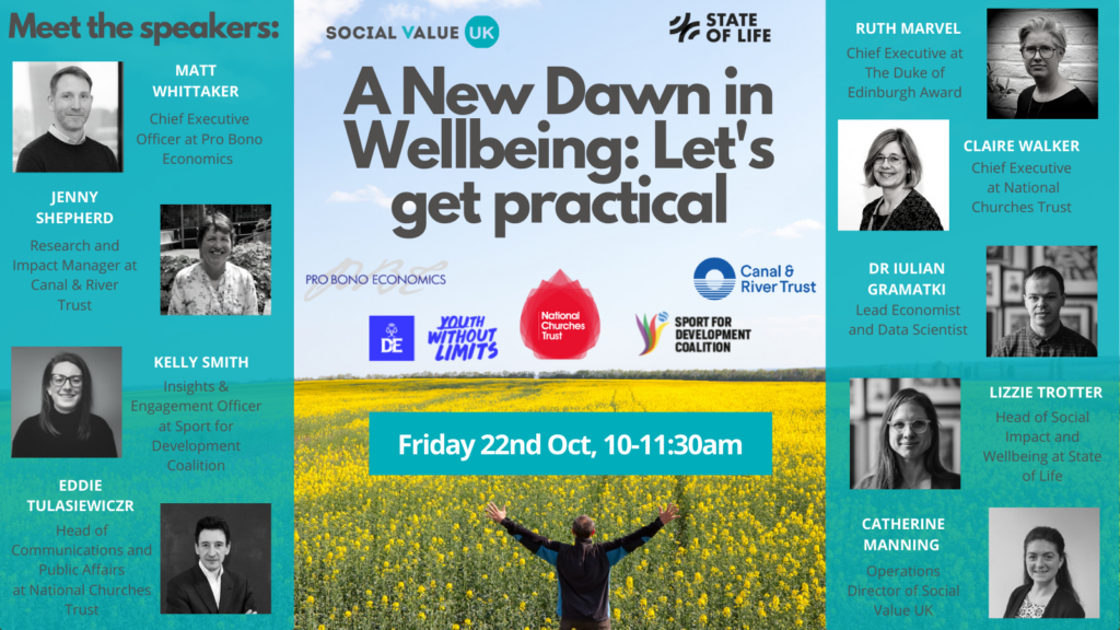 A New Dawn in Wellbeing: Let’s get practical – 22nd October – Meet the Speakers