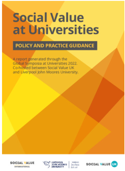 Social Value at Universities: Policy and Practice Guidance