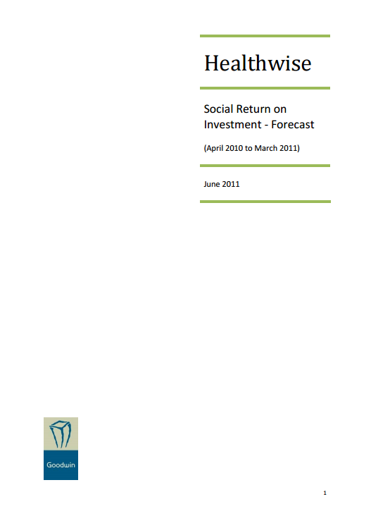 Healthwise Hull SROI Forecast