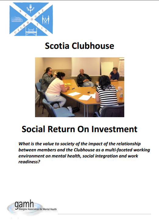 Scotia Clubhouse SROI Report