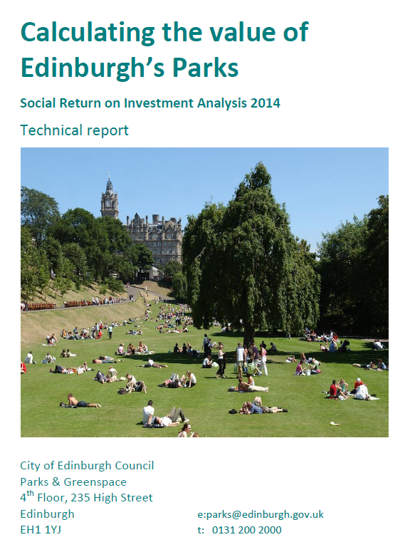 Calculating the value of Edinburgh’s Parks