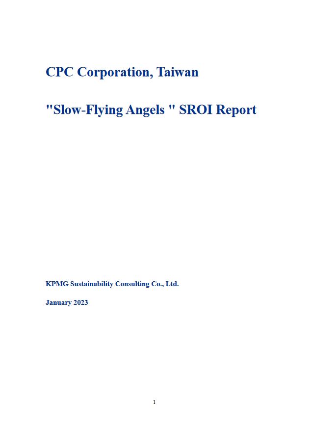 CPC Corporation, Taiwan “Slow-Flying Angels” SROI Report