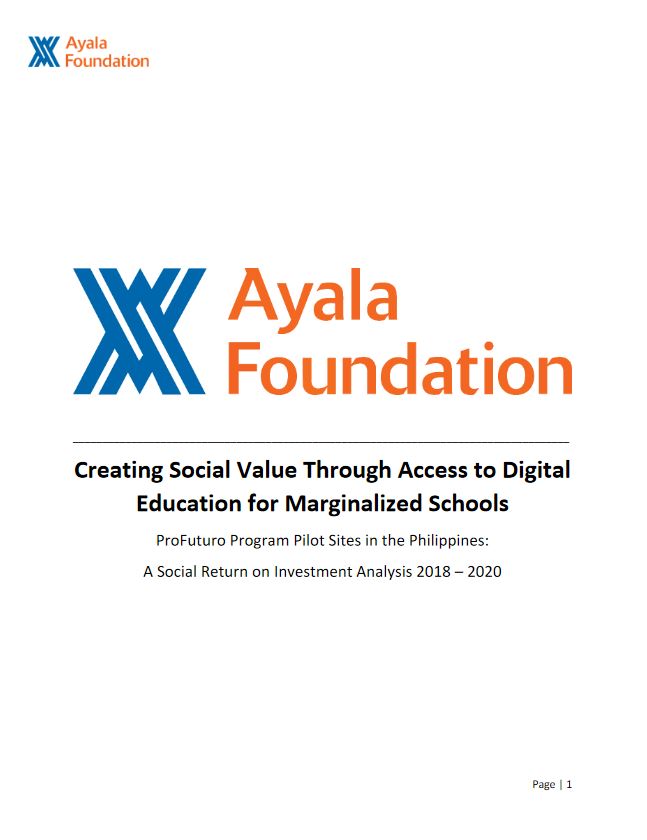 Creating Social Value Through Access to Digital Education for Marginalized Schools – Pro Futuro Program Pilot Sites in the Philippines