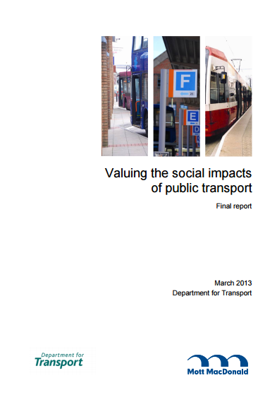 Valuing the social impacts of public transport